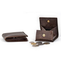 Buffalo Leather Coin Case - Walnut